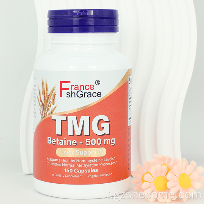TMG betaina trimetilglicina Supporto epatico TMG Capsule